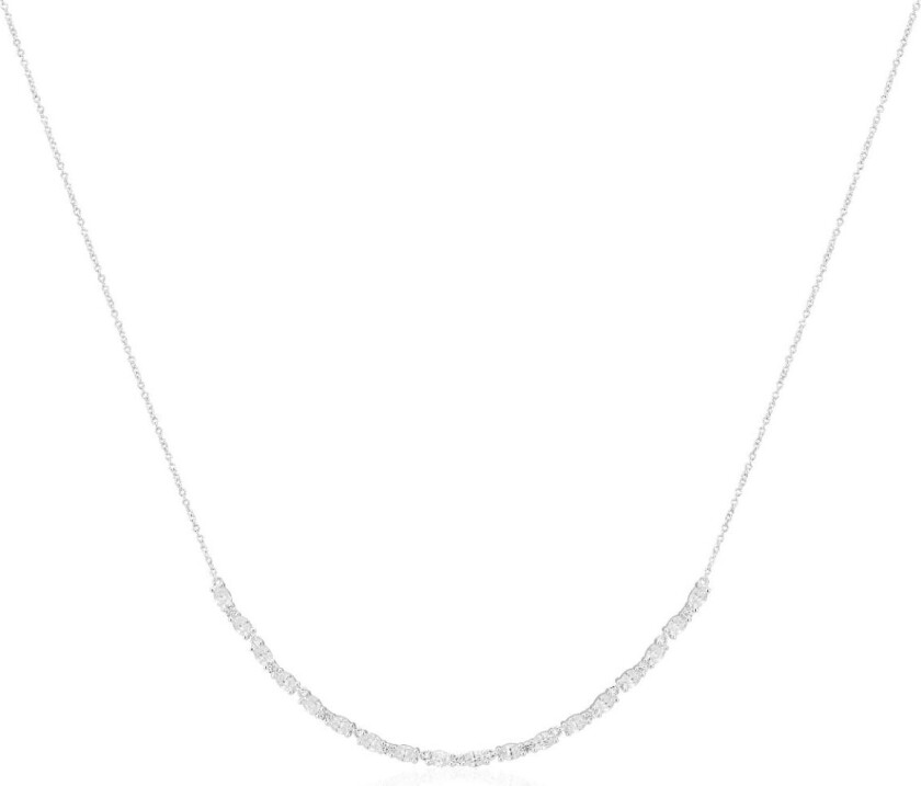Bilde av Ellera Ovale Sterlingsølv Halskjede Med Zirconia SJ-N2415-CZ