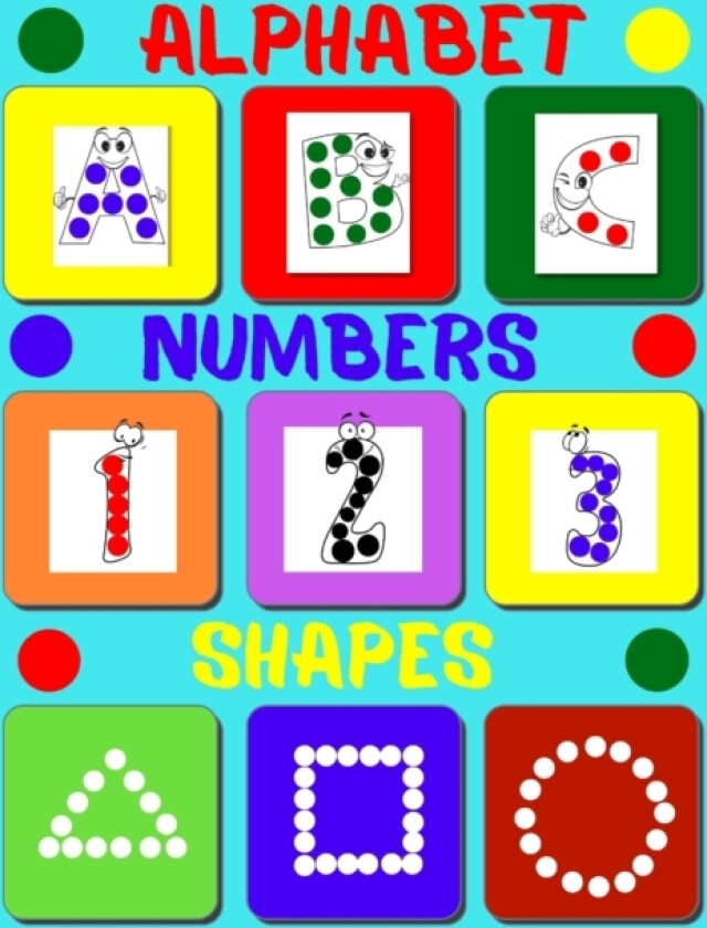 Dot markers activity book alphabet and numbers av Nika Dzhimulya (Paperback)