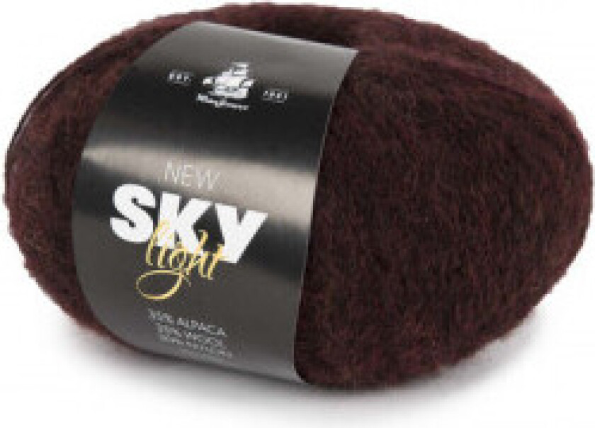 New Sky Light Garn Unicolor 76 Aubergine