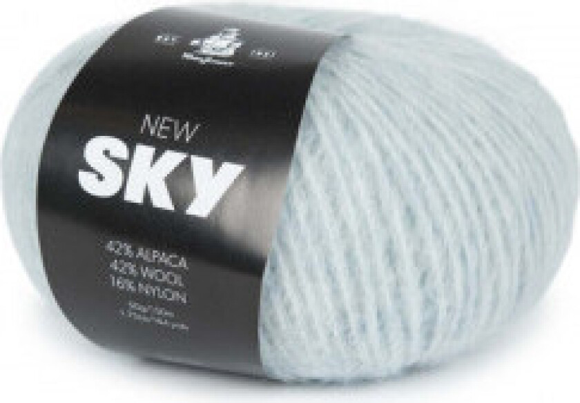 New Sky Garn Unicolor 69 Isblått