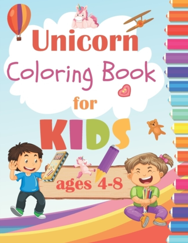 Unicorn Coloring Book For Kids Ages 4-8 av Simple-Elegant Coloring Book (Paperback)