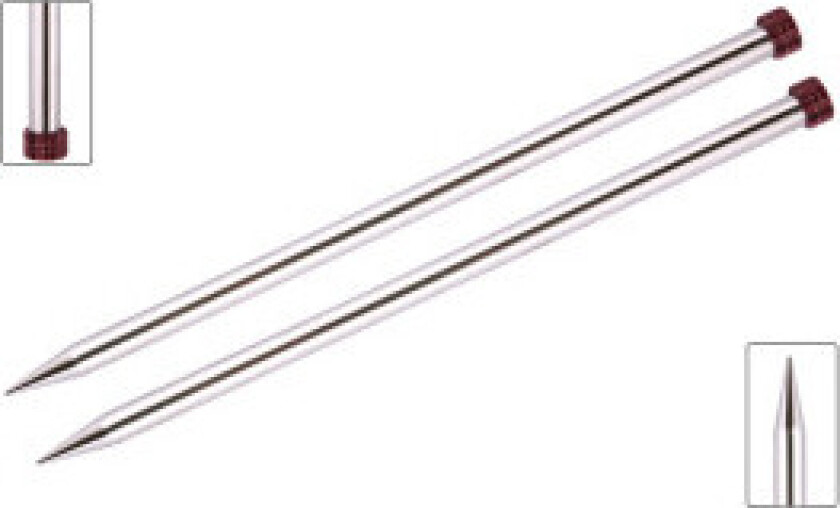 Nova Metal Strikkepinner/Jumperpinner Metal 35cm 3,25mm
