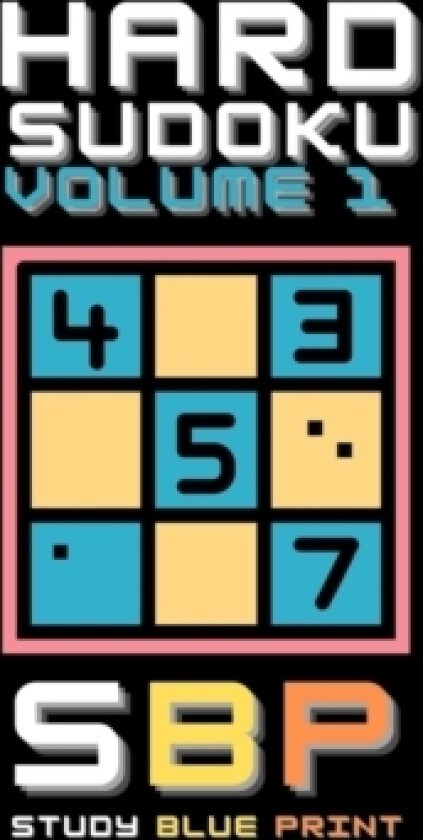 Hard Sudoku Volume 1 av Study Blue Print (Paperback)