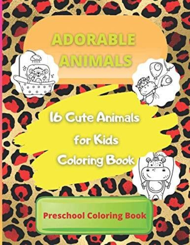 16 Cute Animals for Kids Coloring Book av Vanessa J Hunt (Paperback)