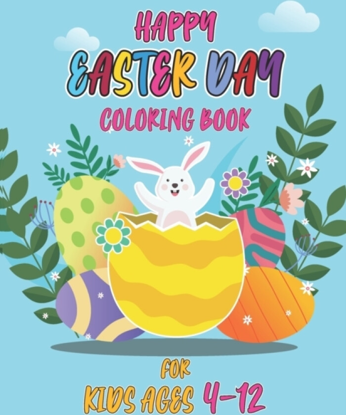 Happy easter day coloring book for kids ages 4-12 av Sarker Books (Paperback)