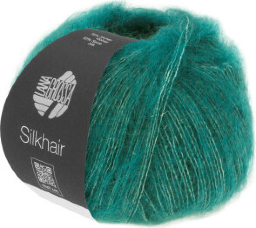 Silkhair Garn 187 Blågrønt