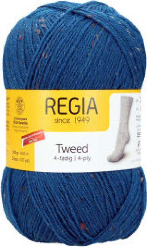 Regia Tweed Garn 69 Petrol