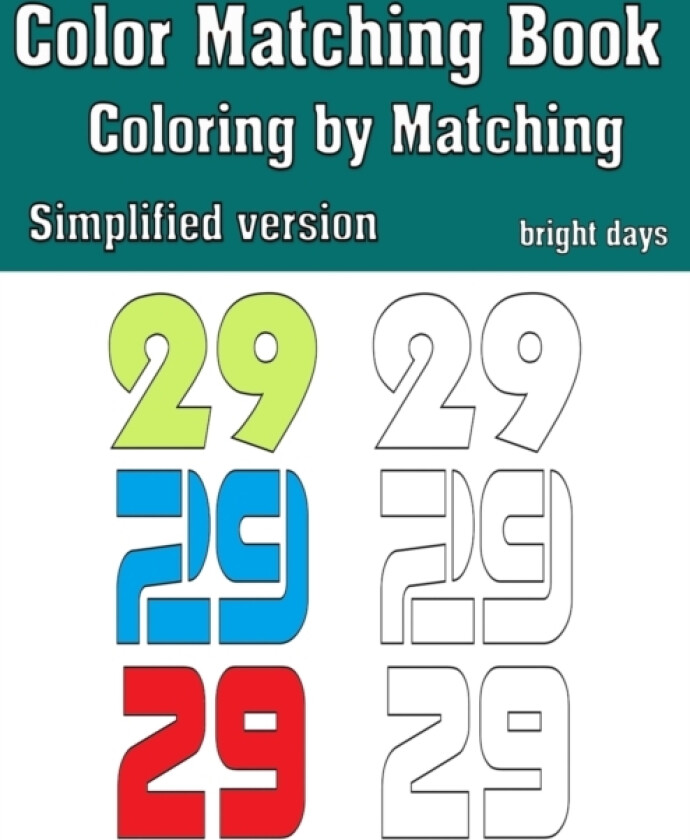 Color Matching Book For Kids av Bright Days (Paperback)