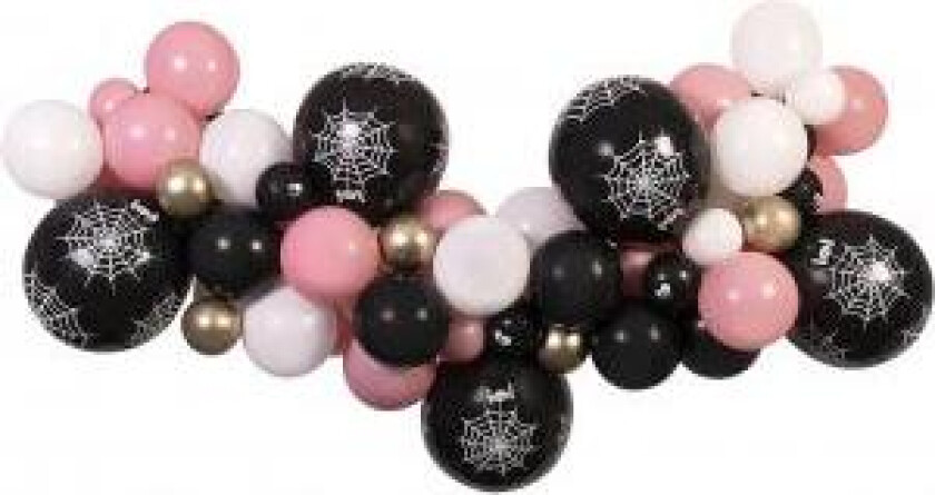 Ballonggirlander Gjør-det-selv Halloween (Rosa) 65 Ballonger + Tape