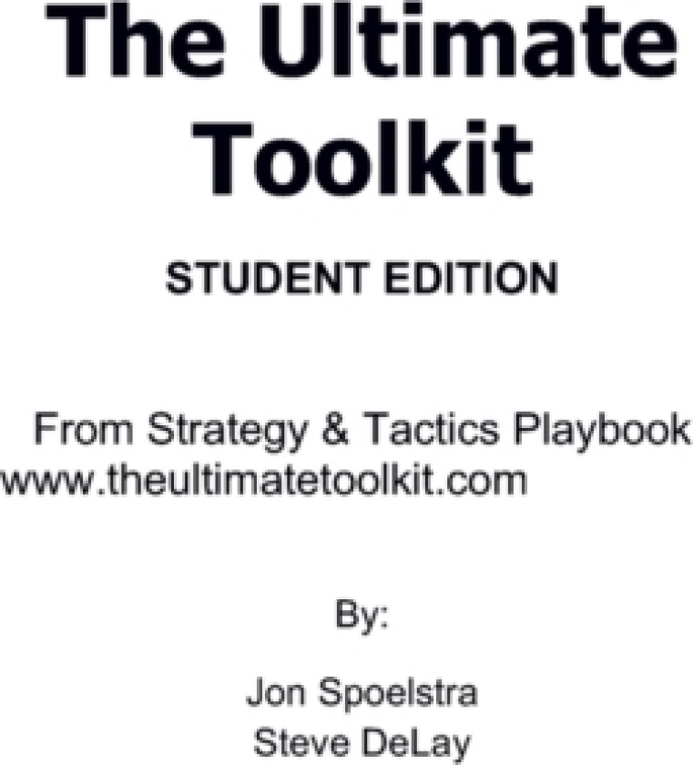 The Ultimate Toolkit av Steve Delay, Jon Spoelstra (Paperback)