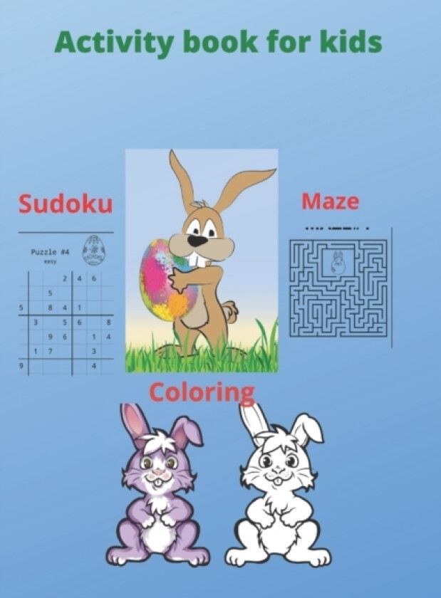 Amazing activity book for kids ages 4-8; 81 PAGES Amazing Activities Including coloring, Mazes, and Puzzles! (with solutions) av Amno Edition (Paperback)