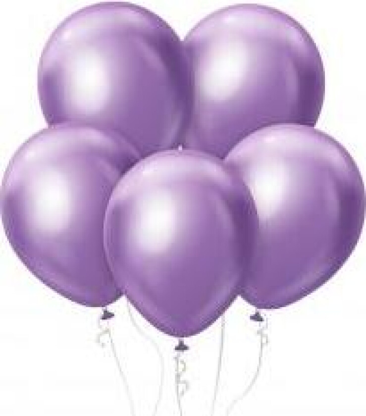 Ballonger - Platin l. Lilla 45cm / 5 Stk.