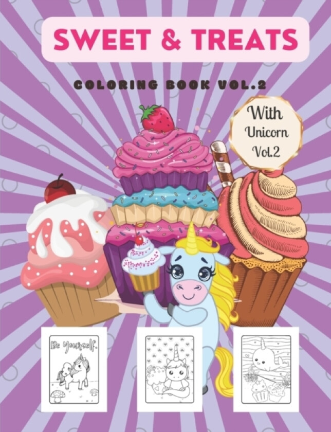 Sweet and Treats Coloring Book with Unicorn Themed Vol.2 av Tanya T (Paperback)