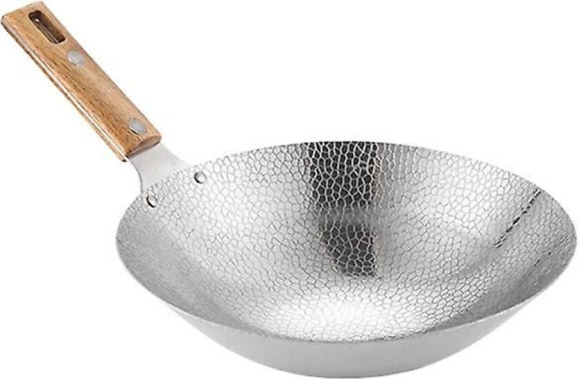 Tradisjonell wok i rustfritt stål