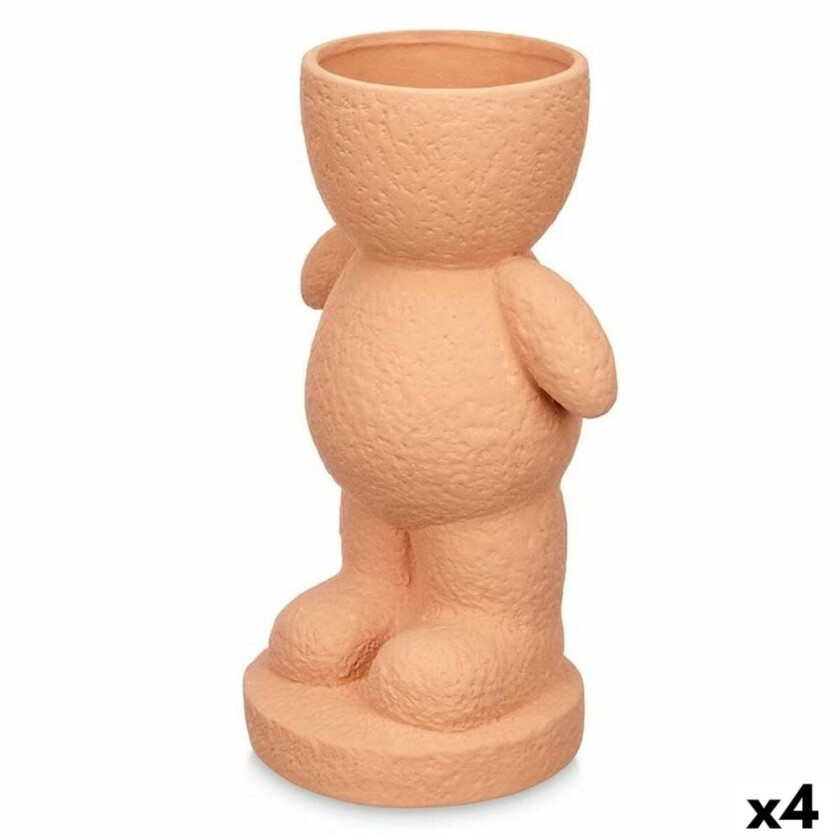 Dekorativ Figur Grønn Dolomite 19 x 31 x 15 cm (4 enheter) Vase