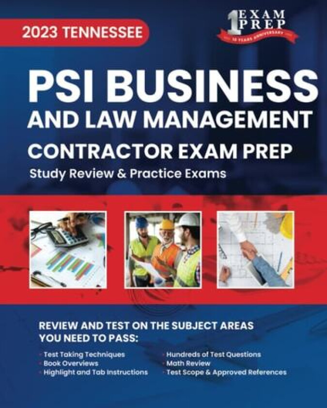 2023 Tennessee Contractor Business and Law Management Exam Prep: 2023 Study Review & Practice Exams av One Exam Prep (Paperback)