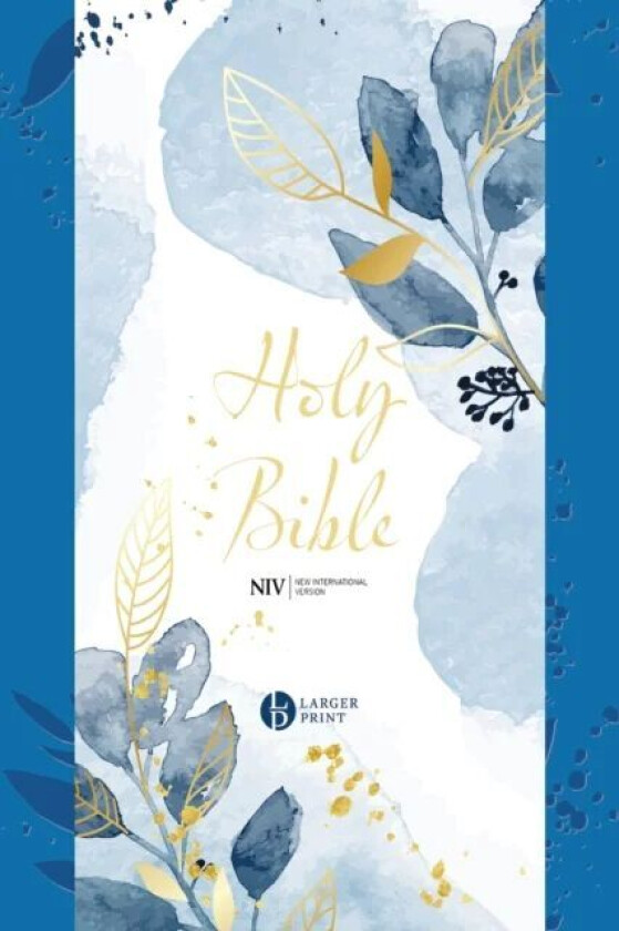 Niv Larger Print Blue Soft-Tone Bible With Zip Av New International Version