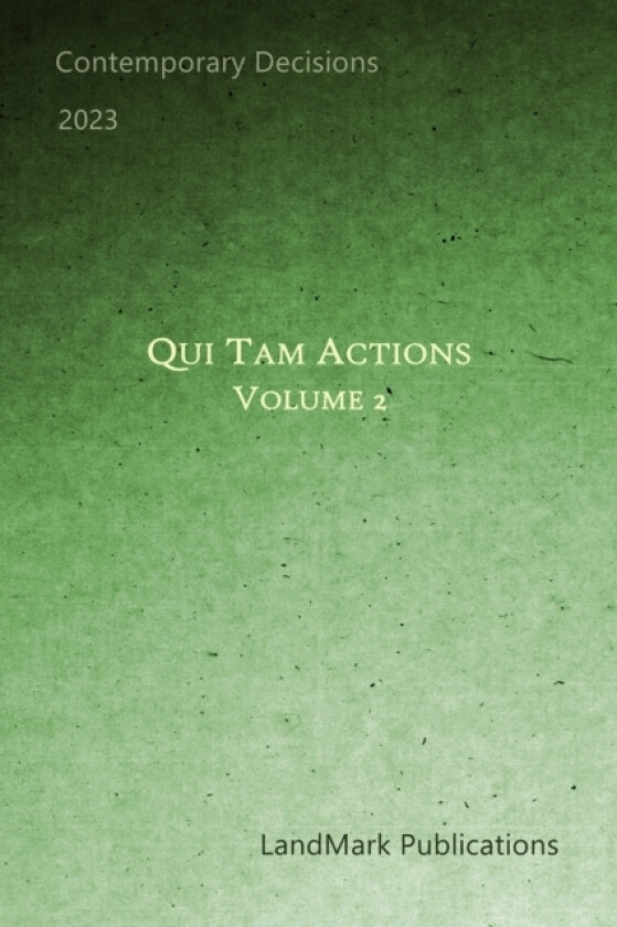 Qui Tam Actions av Landmark Publications (Paperback)