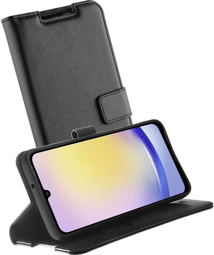 Samsung Galaxy A25 (5G) Classic Wallet Kunstskinn Flipdeksel med Lommebok - Svart