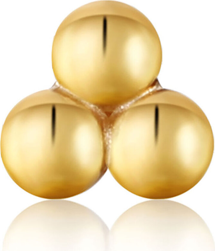 , Single stud i forgylt 925 sølv