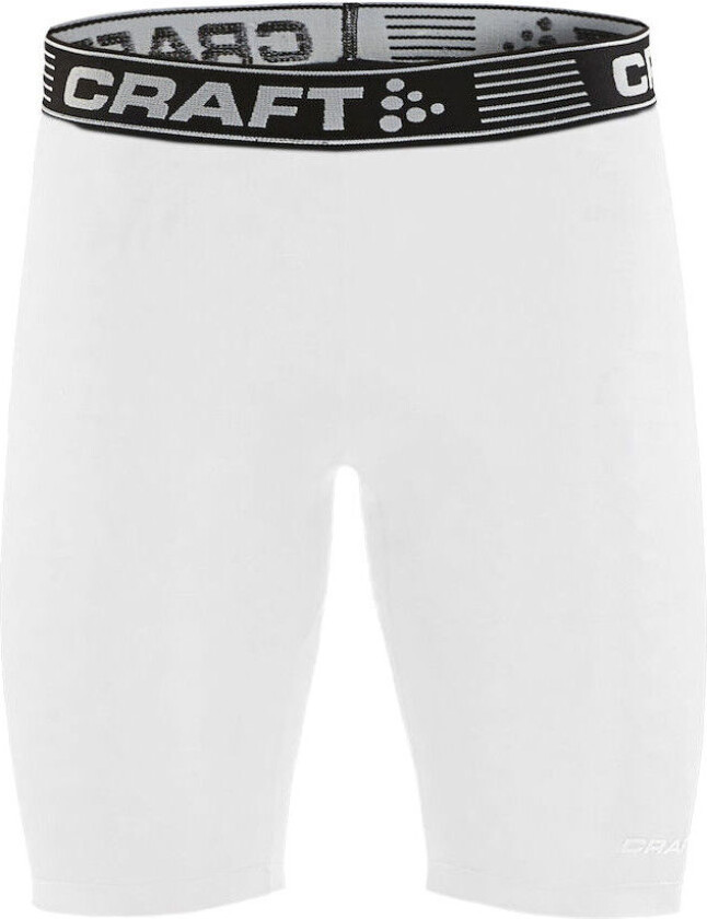 Pro Control Compression Shorts Unisex White L