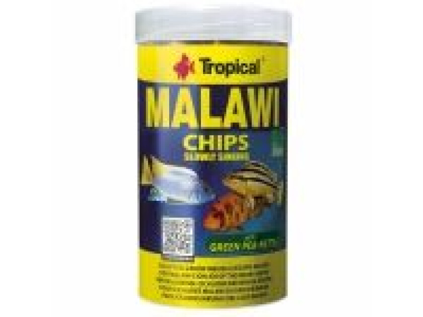 Malawi, Akvariefisk, Tørr fiskemat, Sprøtt, Vitamin A, Vitamin C, Vitamin D3, Vitamin E, Kopper, Jod, Strykejern, Magnesium, Molybdenum, Selen, Zink, 0,52 kg