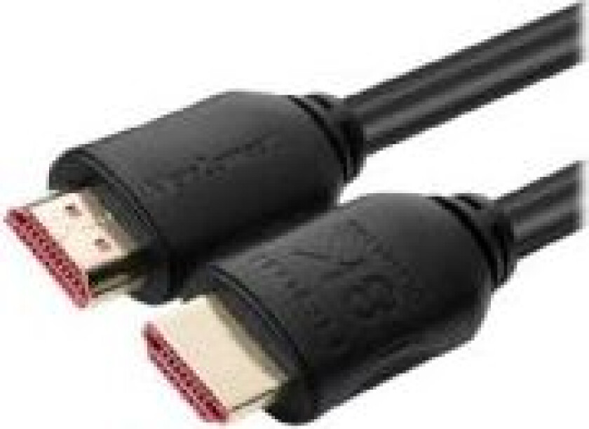 MicroConnect - Ultra High Speed - HDMI-kabel med Ethernet - HDMI hann til HDMI hann - 2 m - svart - støtte for Dolby TrueHD, 8 K 60 Hz (7680 x 4320) støtte