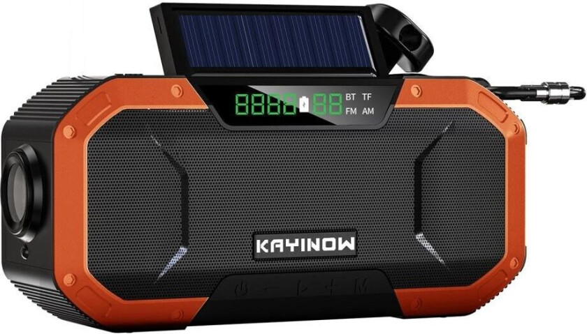 Vanntett veivradio Emergency Radio Solar Cell Radio 5000mAh