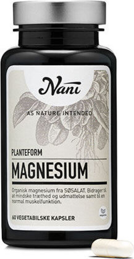 Magnesium fra Naturlig Kilde Øko - 60 Kapslar