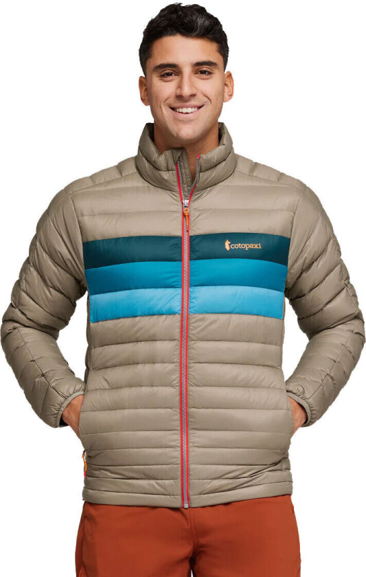 Men's Fuego Down Jacket Stone Stripes XL, Stone Stripes