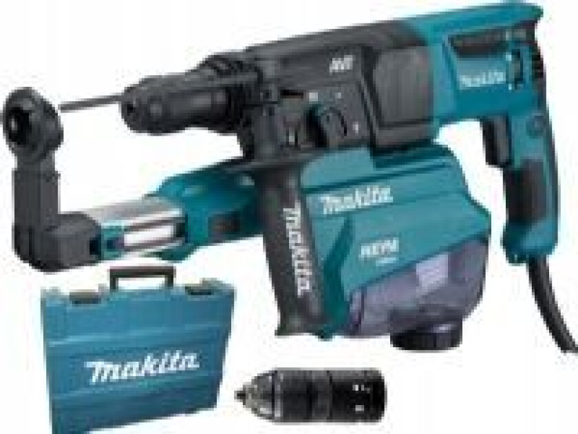 MAKITA SDS-PLUS HAMMERBORR MED SMIMULIGHET 800W 2,2J AVT EKSTRA HÅNDTAK + AVSTRØK HR2653T