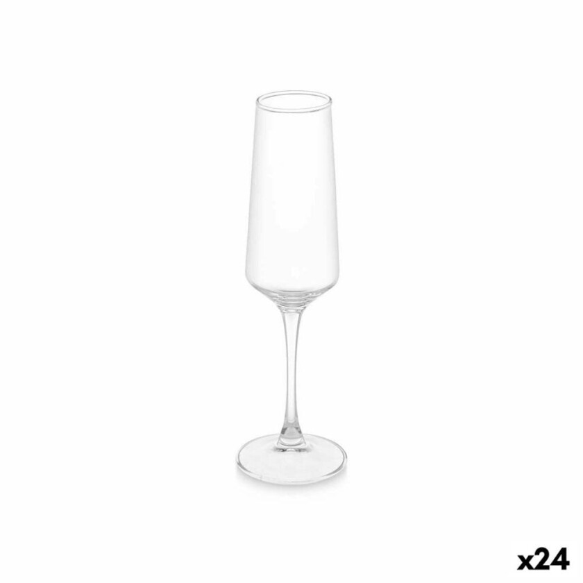 Champagneglass Gjennomsiktig Glass 250 ml (24 enheter)