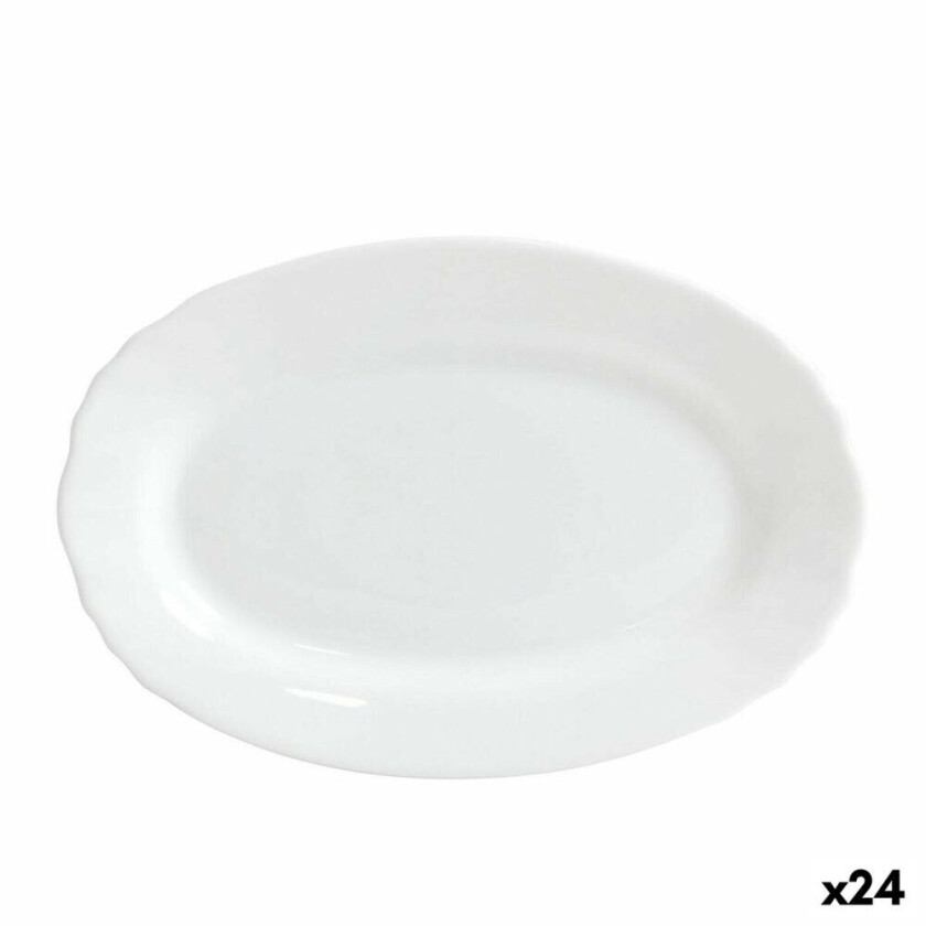 Serveringsfat Bormioli Ebro Glass Oval 23 x 15,5 x 2,1 cm (24 enheter)