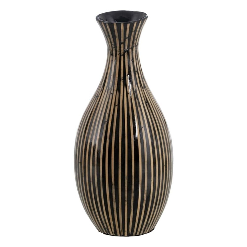 Vase Svart Beige 20 x 20 x 45 cm