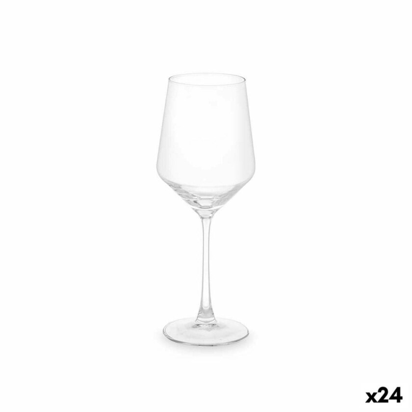 Vinglass Gjennomsiktig Glass 450 ml (24 enheter)
