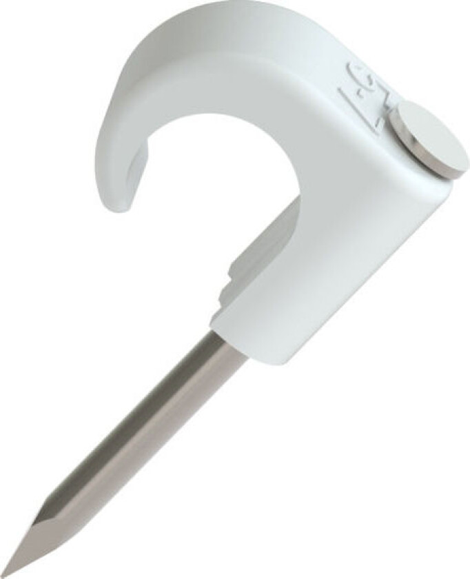 klips 5-7mm hvit SF 20mm stift 100 stk - 1318014