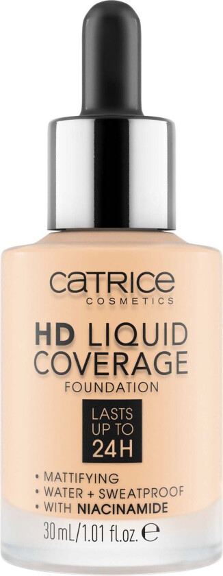 Catrice HD Liquid Coverage Foundation 002 Porcelain Beige 30ml