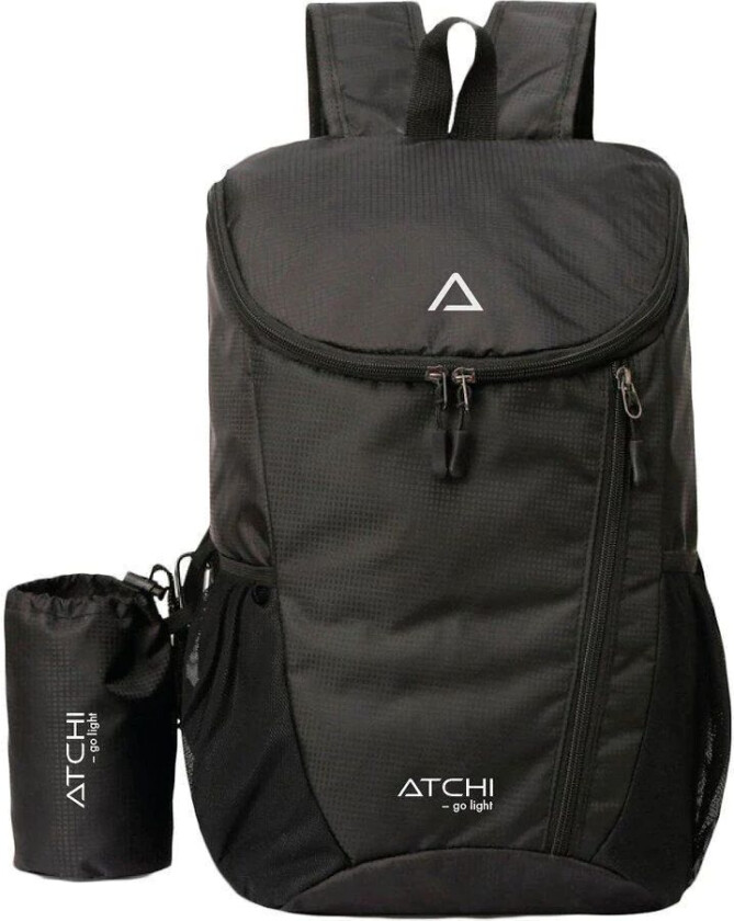 Atchi Sammenleggbar Ryggsekk (Svart)