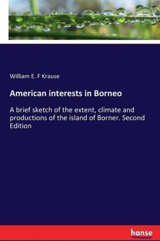 American interests in Borneo av William E F Krause (Paperback)