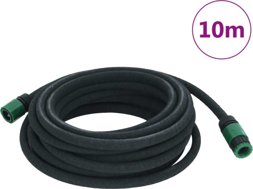 Dryppslange svart 0,6" 10 m gummi