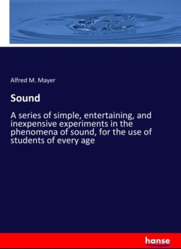 Sound av Alfred M Mayer (Paperback)