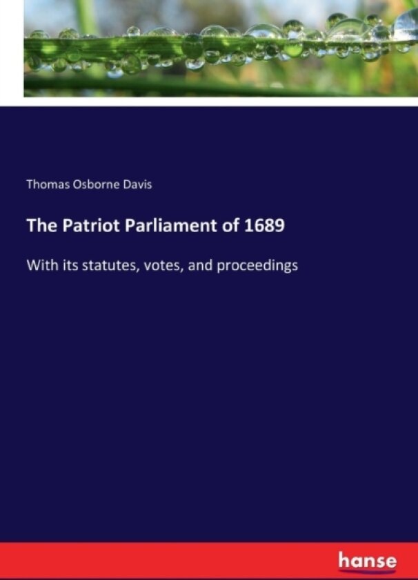 The Patriot Parliament of 1689 av Thomas Osborne Davis (Paperback)