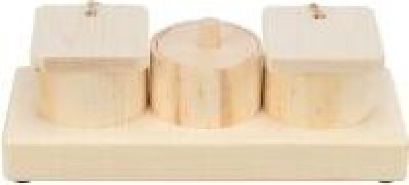 Trixie Snack cups, wood, 15 × 4.5 × 6 cm