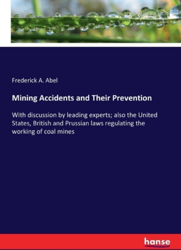 Mining Accidents and Their Prevention av Frederick a Abel (Paperback)