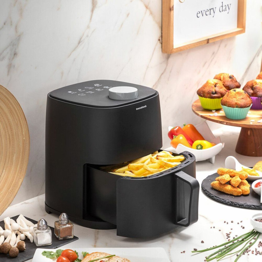 Oljefri Gryte InnovaGoods Fryinn Lite 2000 Svart 1200 W 2 L