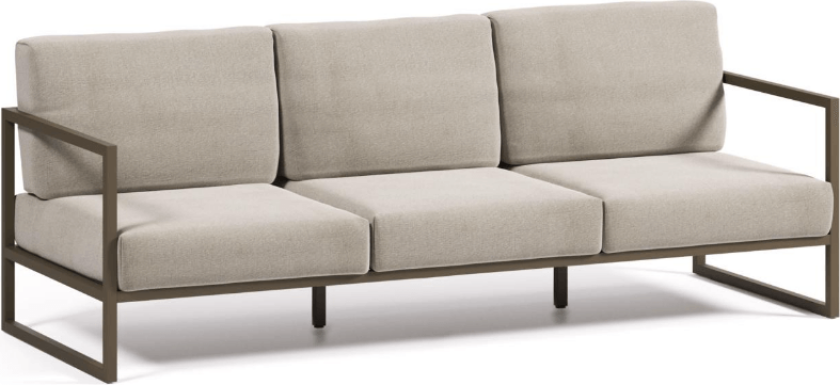 Comova utendørs 3-seter sofa lysegrå