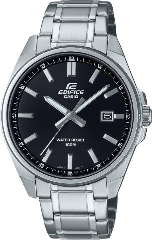 Edifice EFV-150D-1AVUEF - Kvarts - Sølv - Herreklokker - Rustfritt stål - ledd m/pin - Mineral
