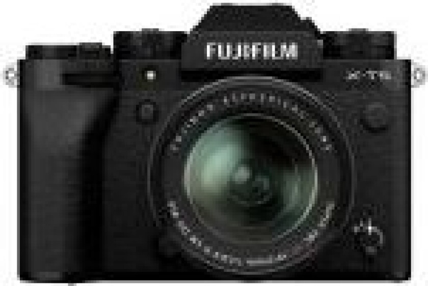 X -T5 + XF18-55mmF2.8-4 R LM OIS, 40,2 MP, 7728 x 5152 piksler, X-Trans CMOS 5 HR, 6.2K, Berøringsskjerm, Sort