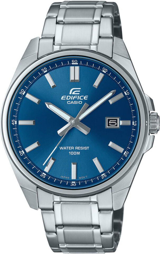 Edifice EFV-150D-2AVUEF - Kvarts - Sølv - Herreklokker - Rustfritt stål - ledd m/pin - Mineral