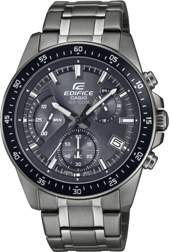 Edifice EFV-540DC-1CVUEF - Kvarts - Grå - Herreklokker - Rustfritt stål - ledd m/pin - Mineral